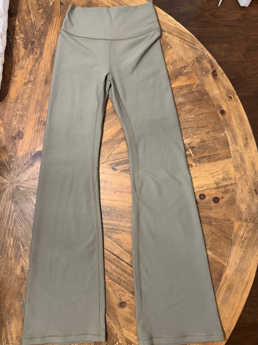 Abercrombie High-Waist Flare Yoga Pants in brown